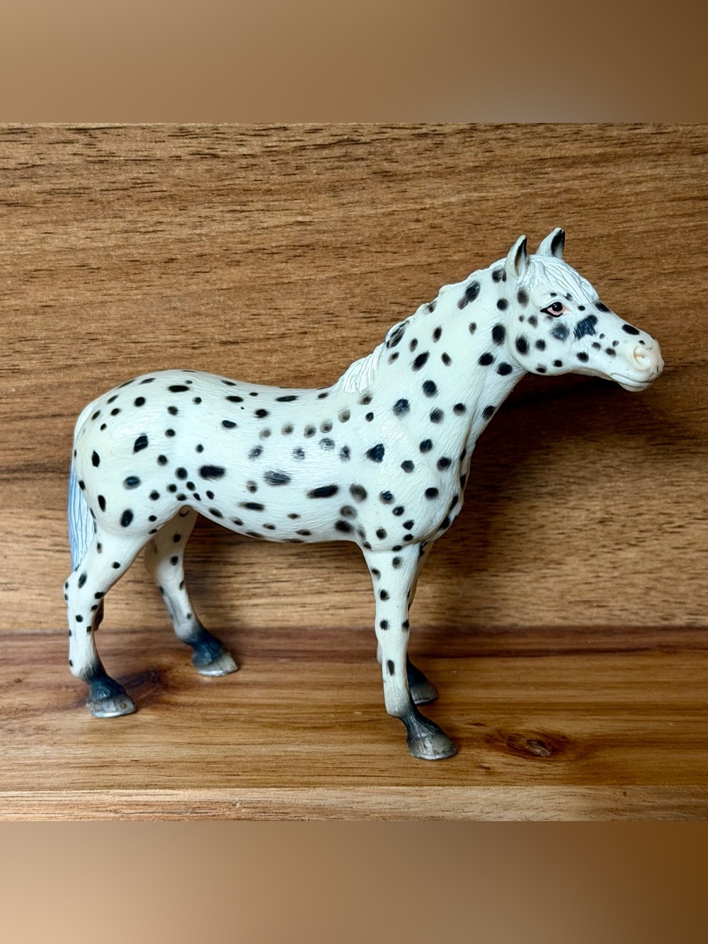 Retired 2006 Schleich Knabstrupper Appaloosa Mare (Item 13617) toy figurine